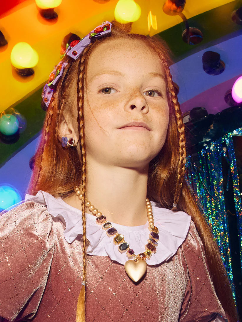 Stych - Princess Heart Gem Statement Necklace Gift Box