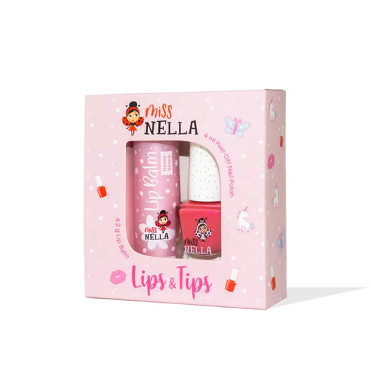 Honey Bunny Besties Duo Set Nail Varnish & Lip Balm by Miss Nella