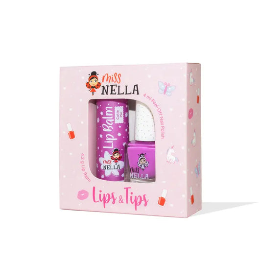 Blueberry Besties Duo Nail Polish & Lip Balm Set By Miss Nella