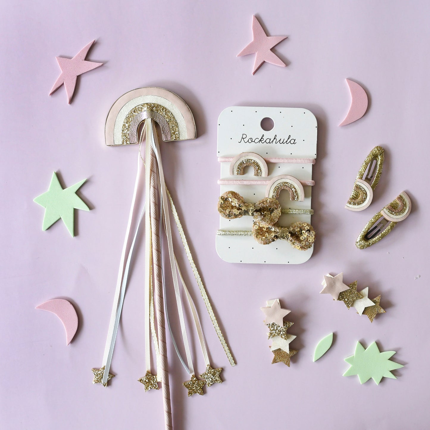 Enchanted Shimmer Star Hair Clips - Rockahula - Grace and Fox