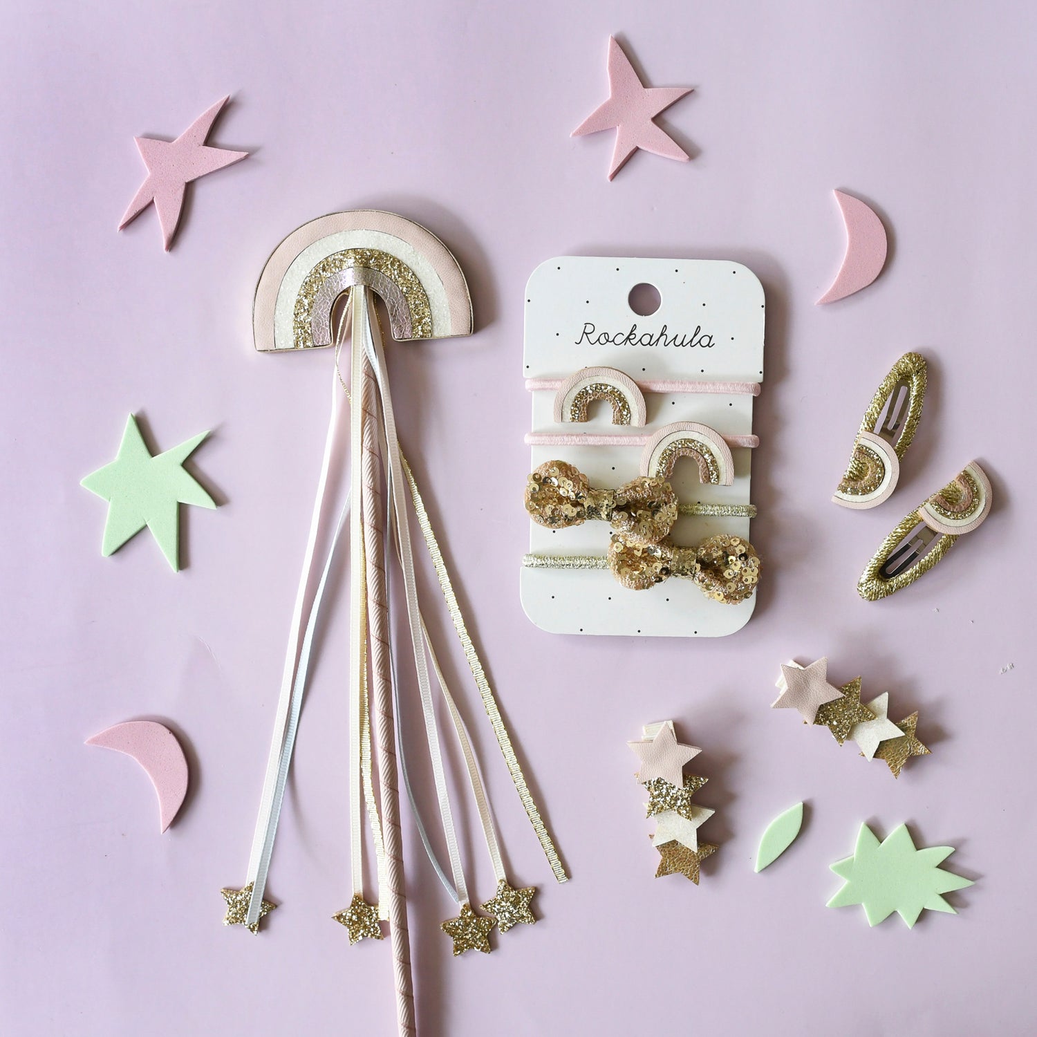 Enchanted Shimmer Star Hair Clips - Rockahula - Grace and Fox
