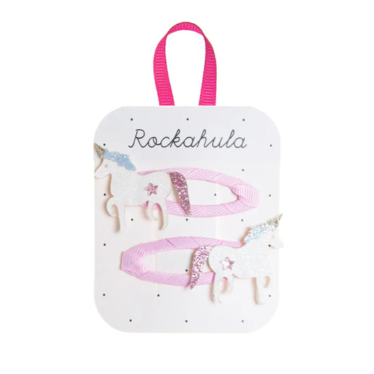 Unicorn Hair Clips - Rockahula - Grace and Fox