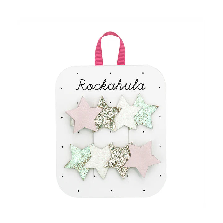 Enchanted Shimmer Star Hair Clips - Rockahula - Grace and Fox