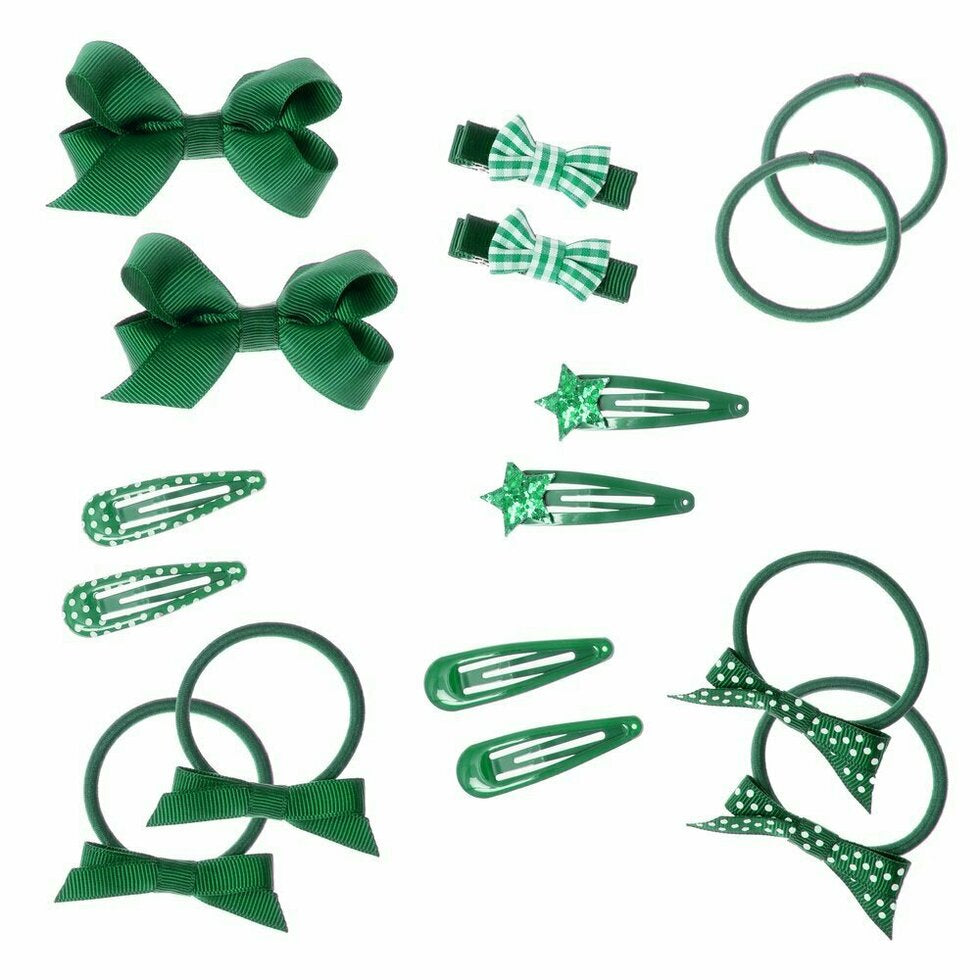 My School Hair Set - Green - Rockahula - Grace and Fox