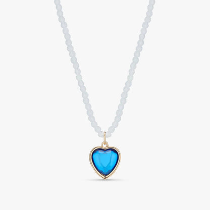 Stych - Heart Gem Colour Favourite Beaded Necklace