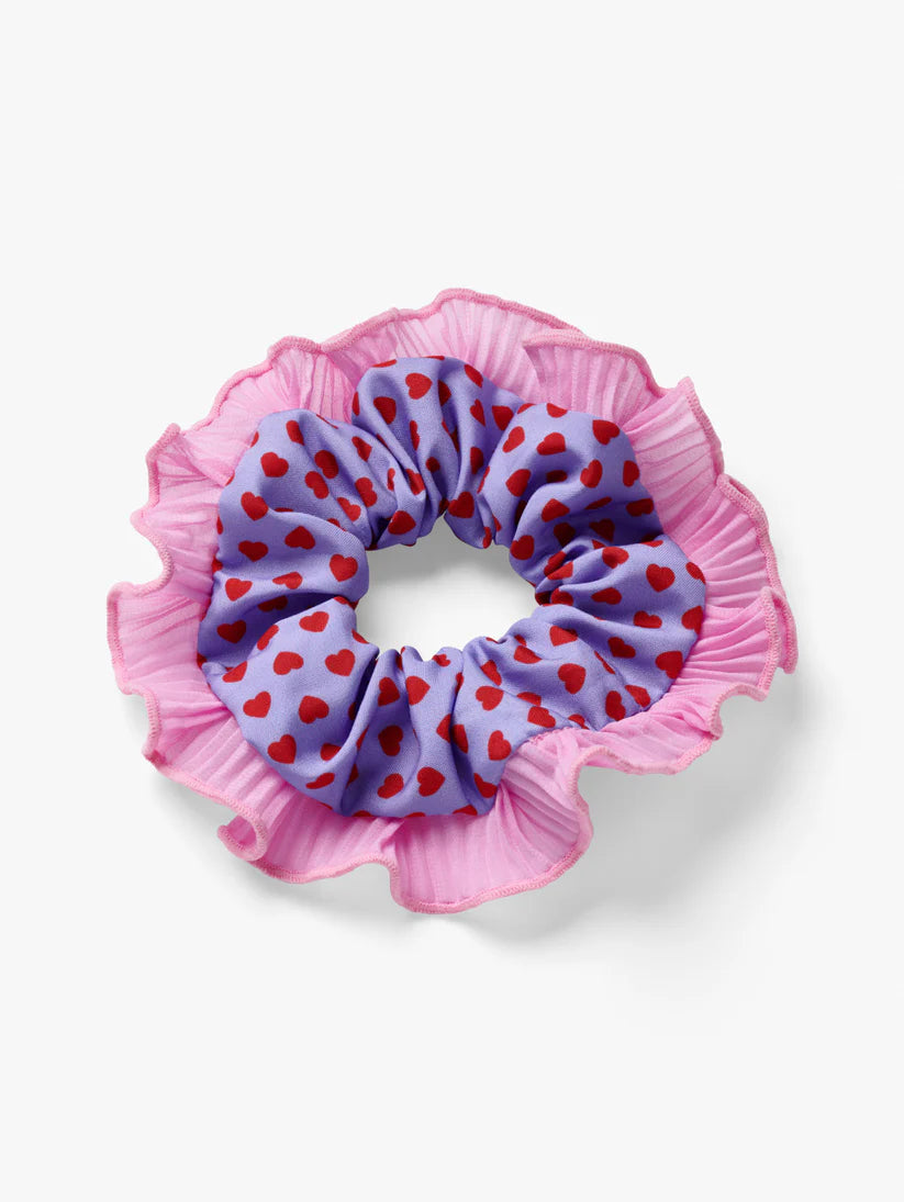 Stych - Red Heart Ruffle Scrunchie