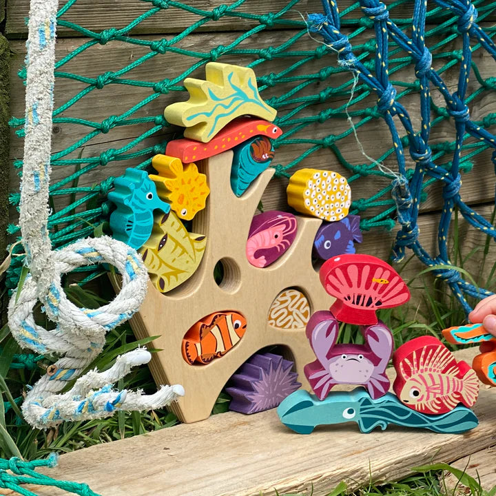 Tender Leaf Toys Wooden Stacking Coral Reef - Grace and Fox