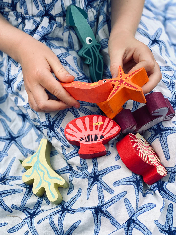 Tender Leaf Toys Wooden Stacking Coral Reef - Grace and Fox