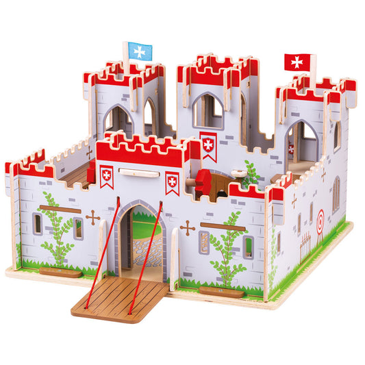 Bigjigs King George's Castle Wooden Toy Playset - Grace and Fox