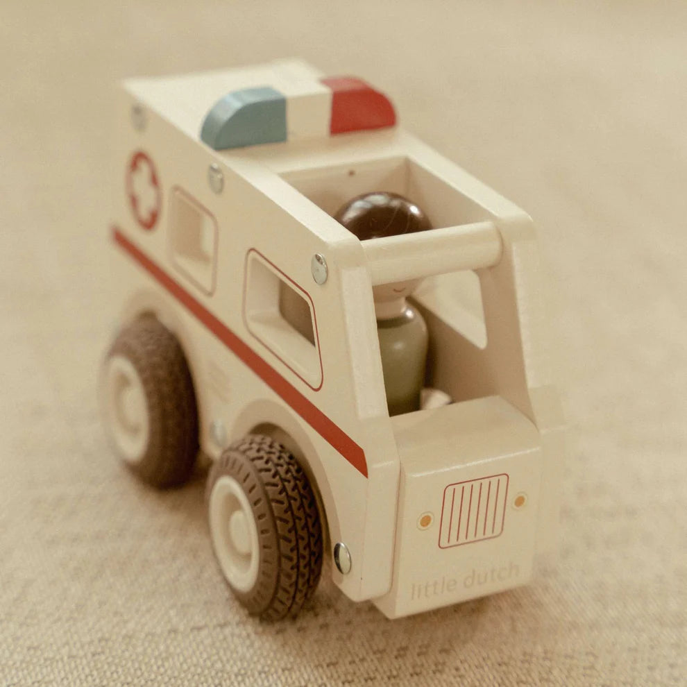 Little Dutch Wooden Ambulance