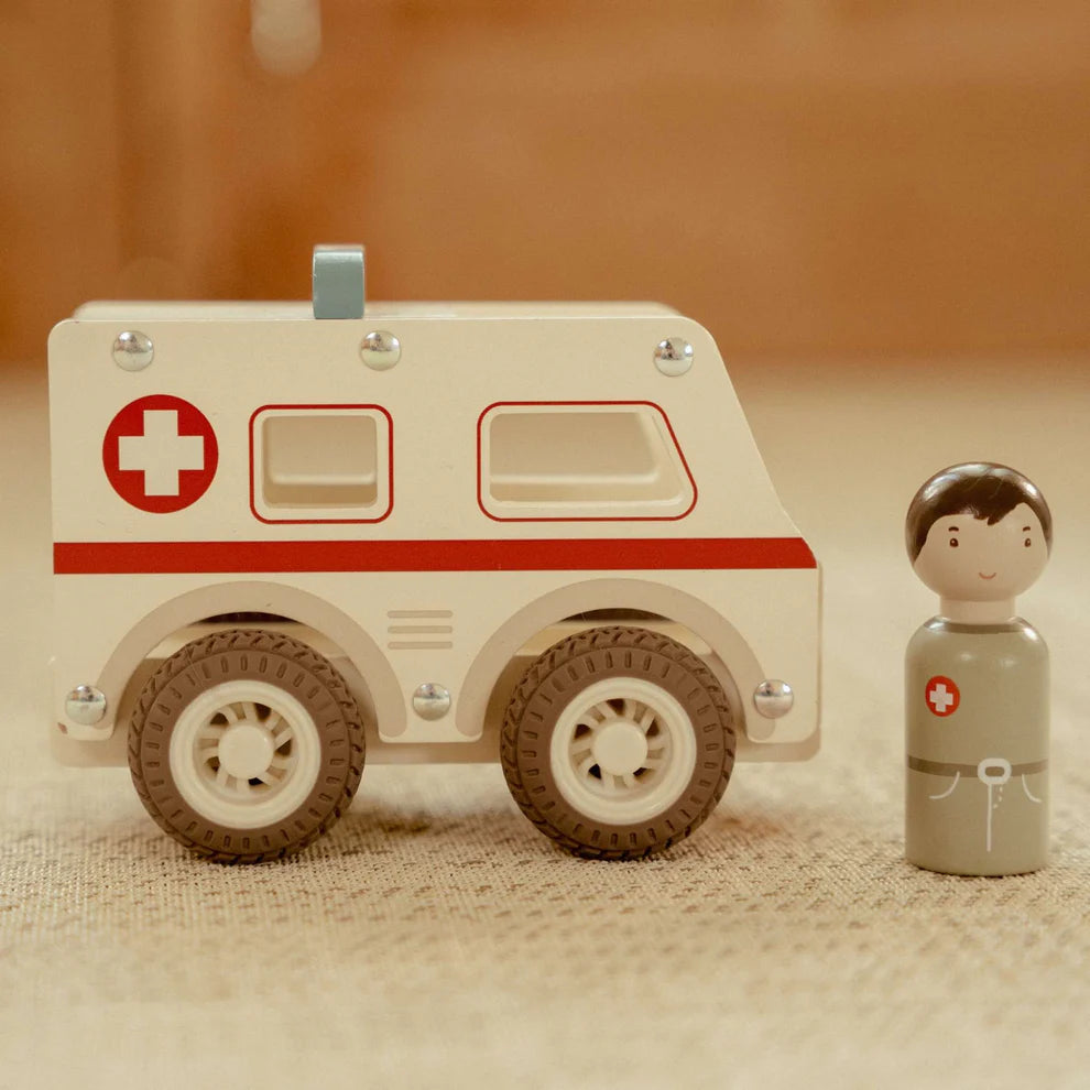 Little Dutch Wooden Ambulance