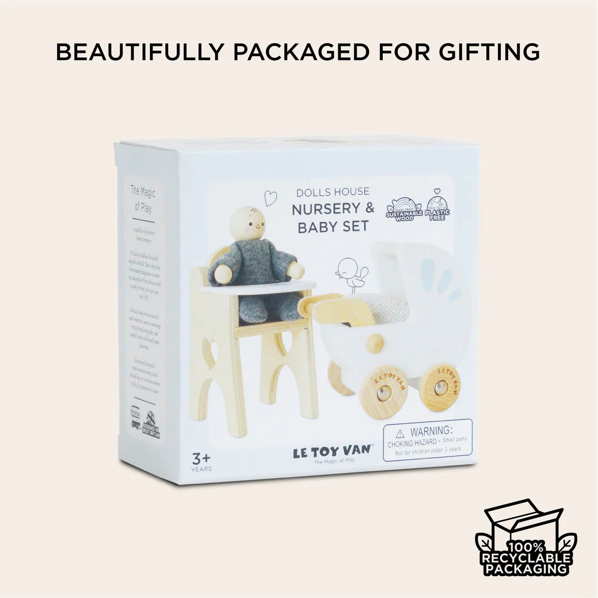 Le Toy Van Dolls House Nursery & Baby Set