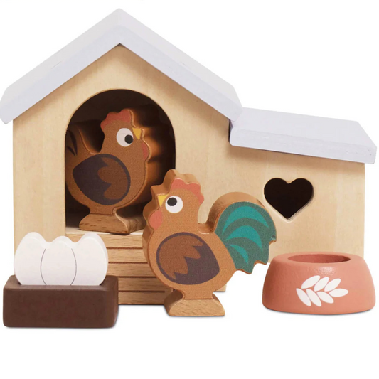 Le Toy Van Wooden Chicken Coop Playset