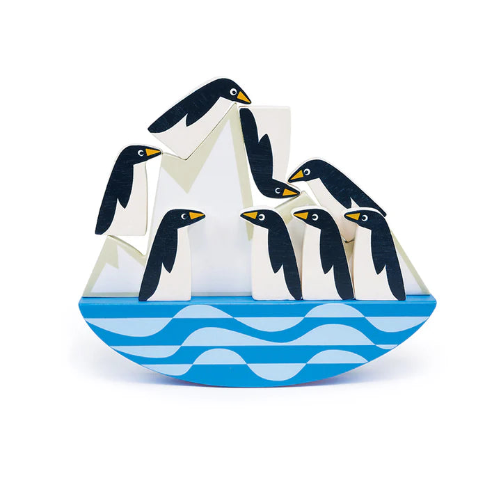 Mentari Wooden Balancing Penguins Game - Grace and Fox