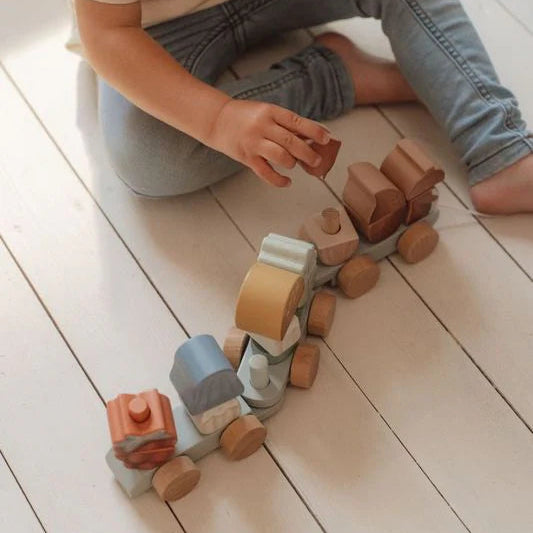 Little Dutch Stacking Train Squirrel FSC - Forest Friends