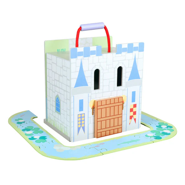 Orange Tree Toys Wooden Castle Play Set