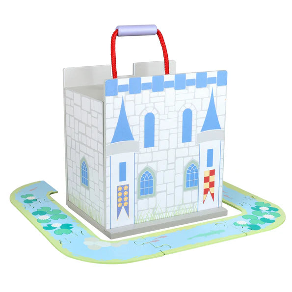 Orange Tree Toys Wooden Castle Play Set