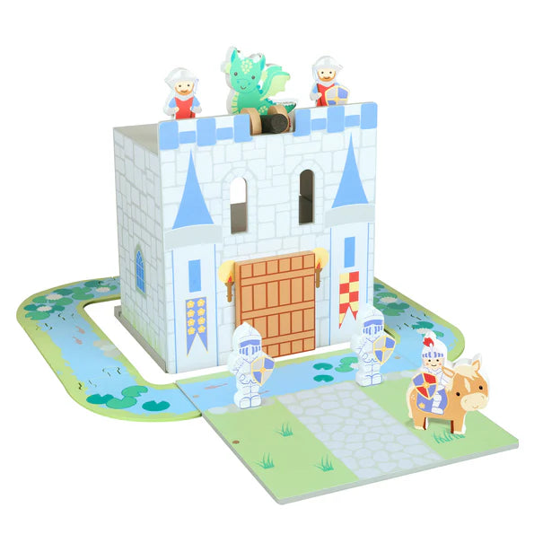 Orange Tree Toys Wooden Castle Play Set