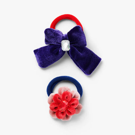 Stych - Bow and Flower Gem Hair Bands