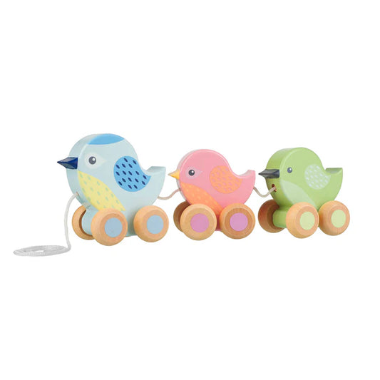 Orange Tree Toys - Wooden Pull Along Birdies