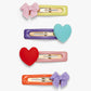 Stych - Mini Bow and Heart Hair Clips - Grace and Fox