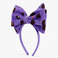 Stych - Polka Dot Statement Bow Headband Purple