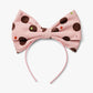 Stych - Polka Dot Statement Bow Headband Pink
