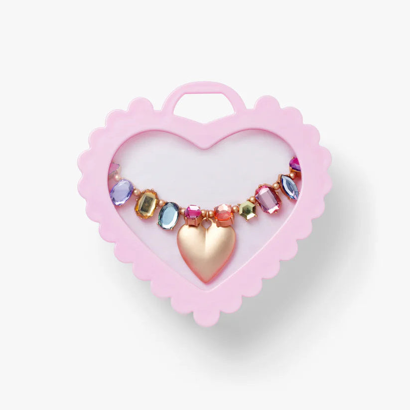Stych - Princess Heart Gem Statement Necklace Gift Box