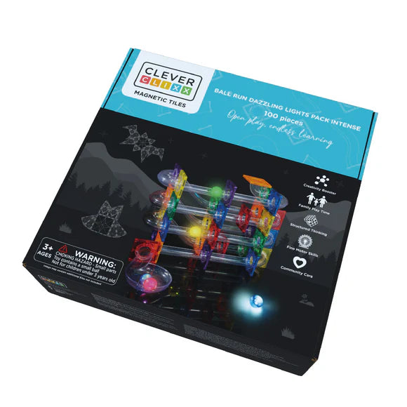 Cleverclixx Ball Run Dazzling Lights Pack Intense 100 Pieces - Grace and Fox