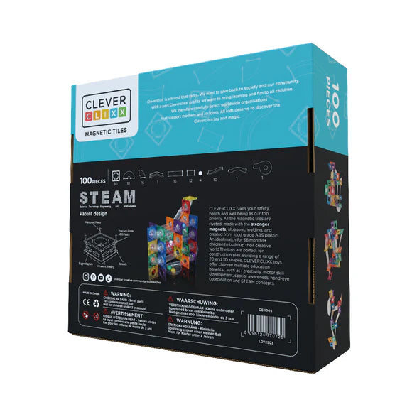 Cleverclixx Ball Run Dazzling Lights Pack Intense 100 Pieces - Grace and Fox