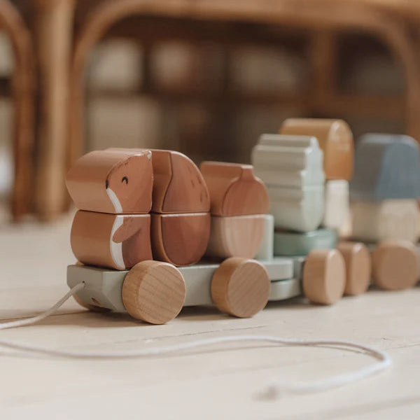 Little Dutch Stacking Train Squirrel FSC - Forest Friends