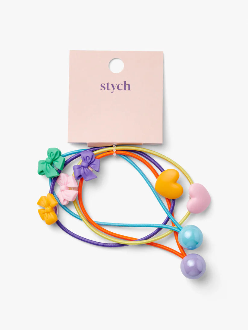 Stych - 4 Pack Charm Bauble Hair Bands