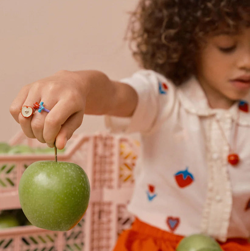 Stych - Flowers And Apple Rings Set - Grace and Fox