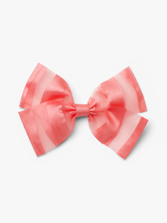 Stych - Stripe Tulle Bow Hair Clip - Grace and Fox