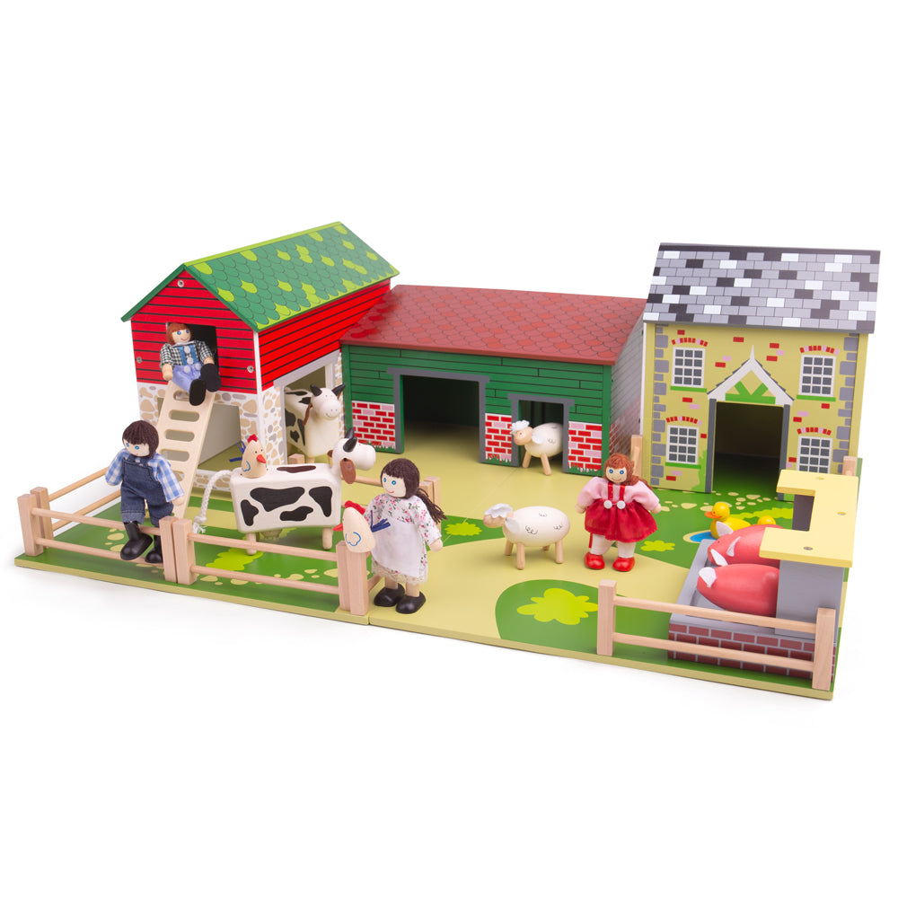 Tidlo The Oldfield Farm Wooden Playset - Grace and Fox