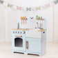 Tildo Country Play Wooden Kitchen - Blue - Grace and Fox