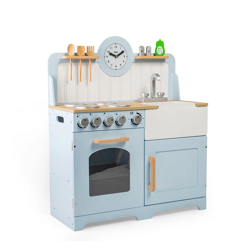 Tildo Country Play Wooden Kitchen - Blue - Grace and Fox