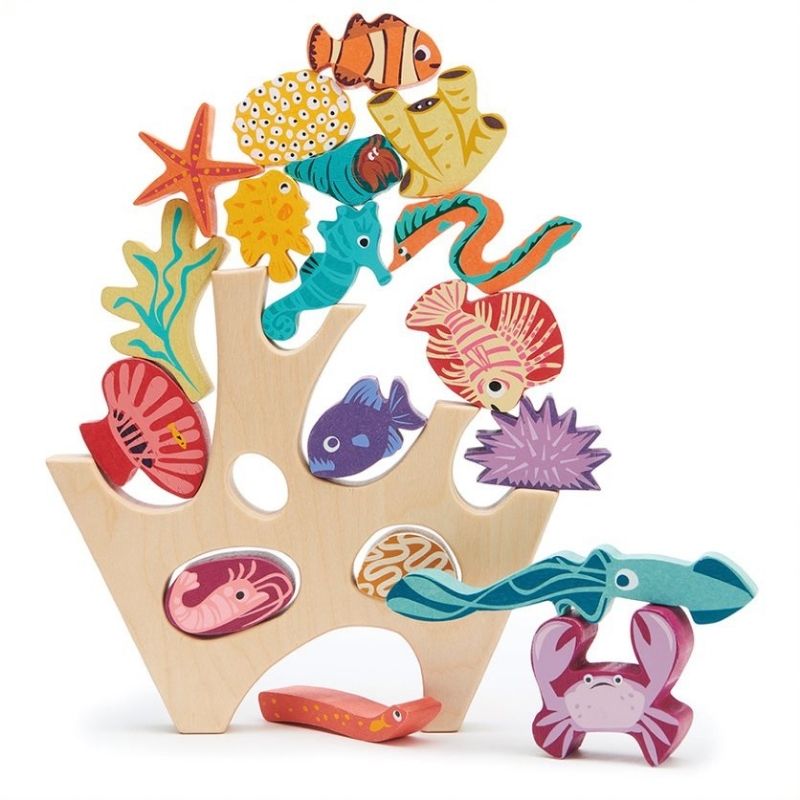 Tender Leaf Toys Wooden Stacking Coral Reef - Grace and Fox
