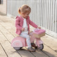 Tender Leaf Toys Wooden Delivery Scooter with Basket -Pink - Grace and Fox