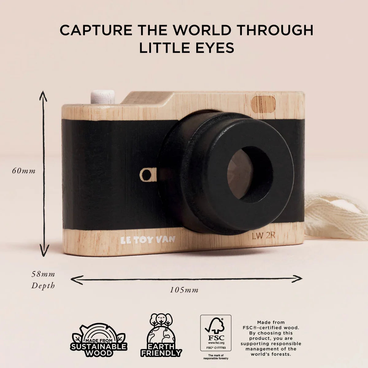 Le Toy Van Wooden Retro Camera