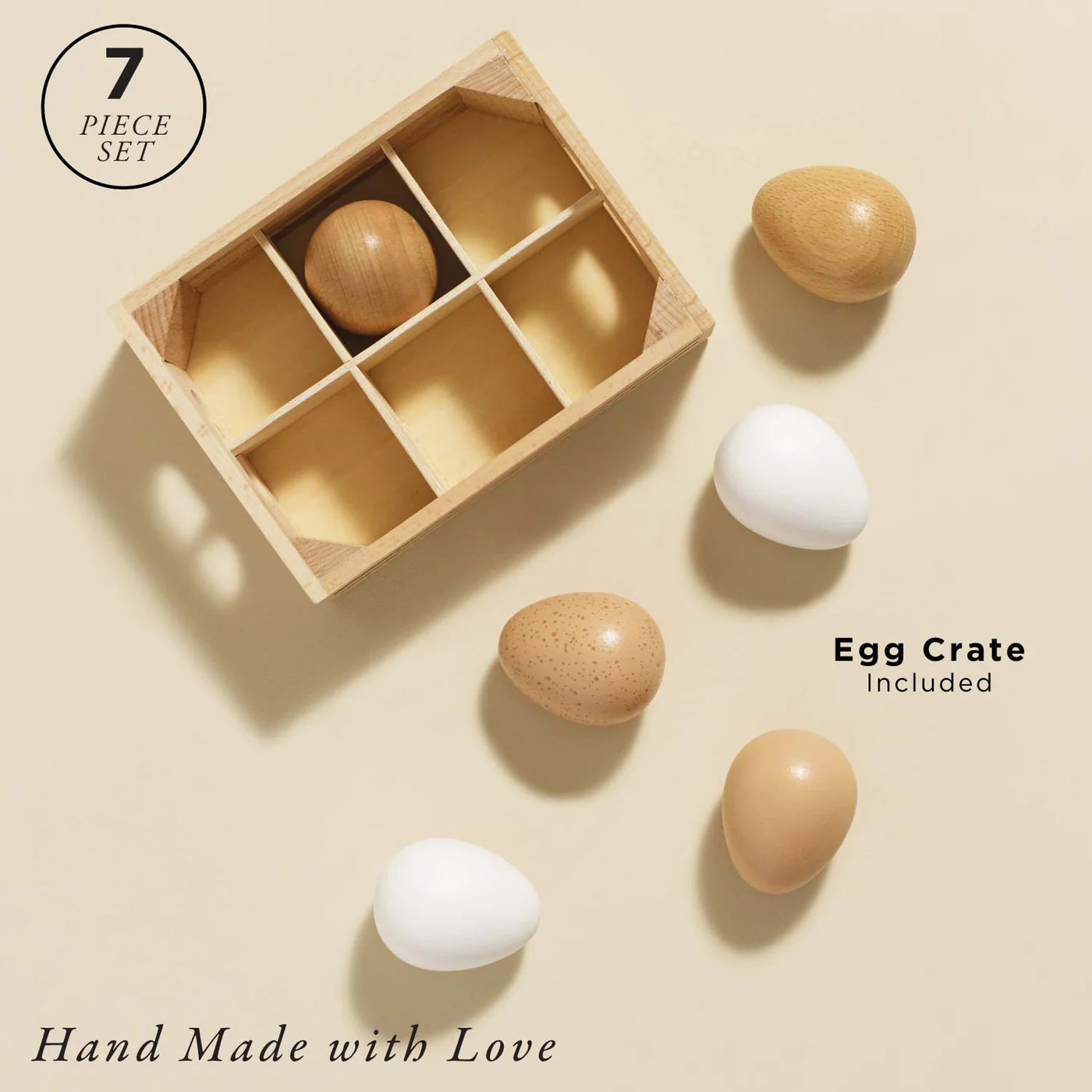 Le Toy Van - Farm Eggs Wooden Market Crate - Grace and Fox