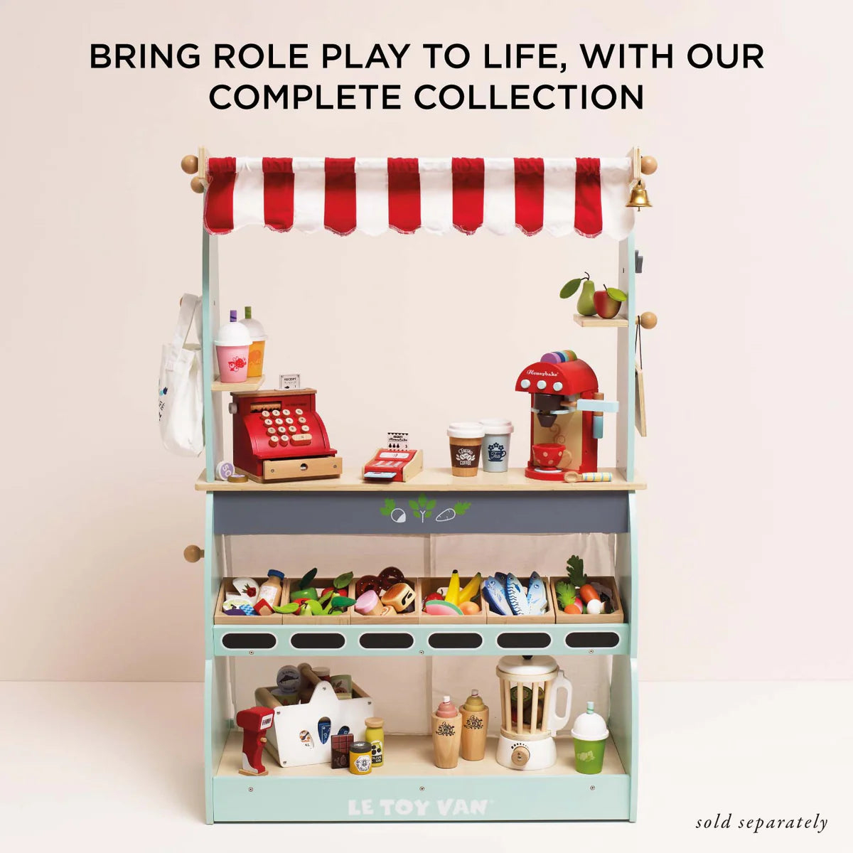 Le Toy Van - Farm Eggs Wooden Market Crate - Grace and Fox