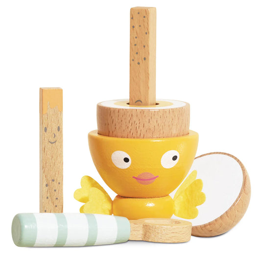 Le Toy Van Wooden Egg Cup & Soldiers - Grace and Fox
