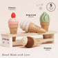 Le Toy Van Wooden Ice Cream Cones Set