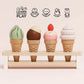 Le Toy Van Wooden Ice Cream Cones Set