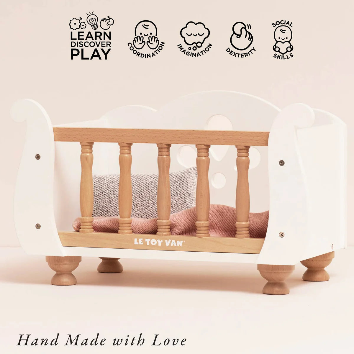Le Toy Van Dolls Wooden Cot