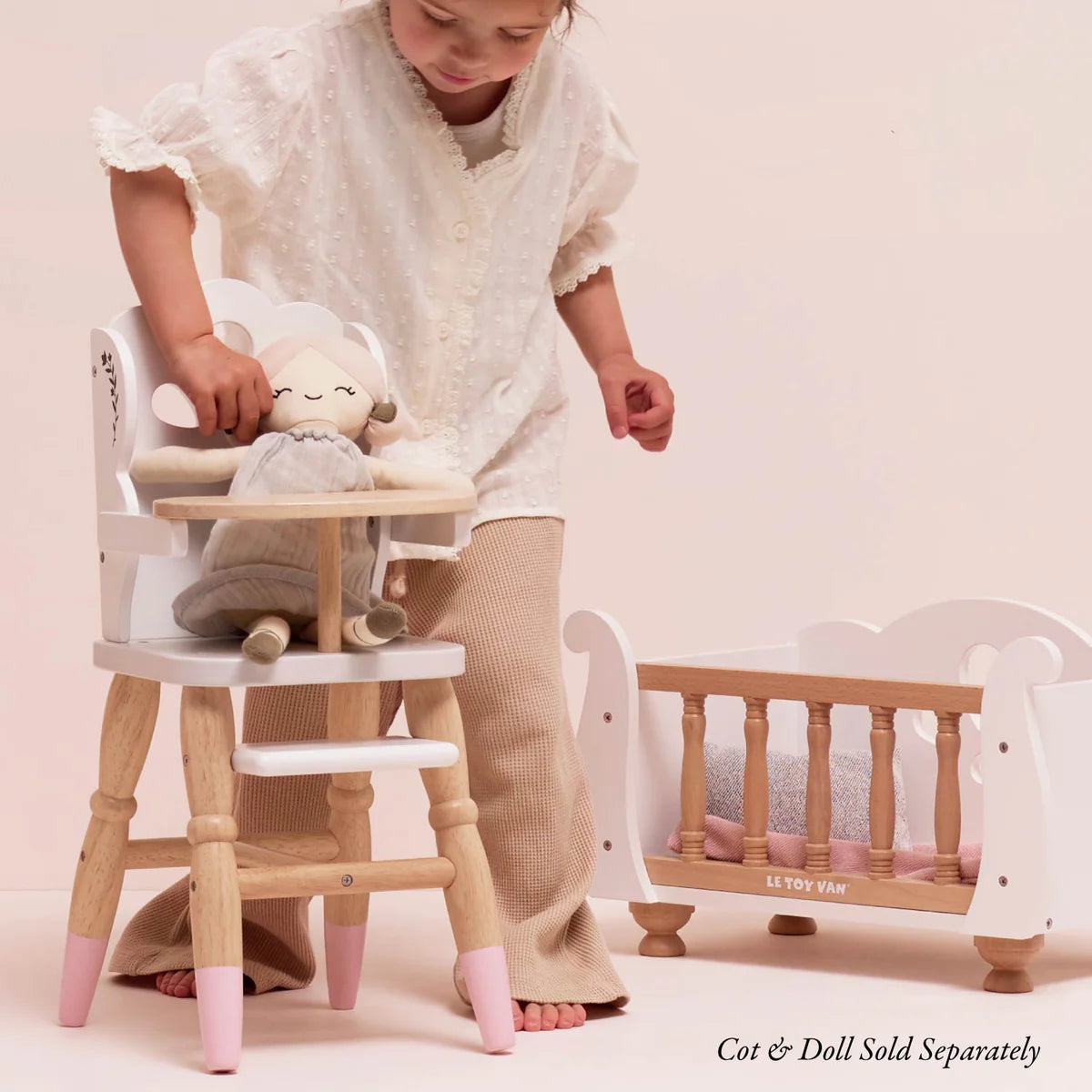 Le Toy Van  Dolls Wooden High Chair