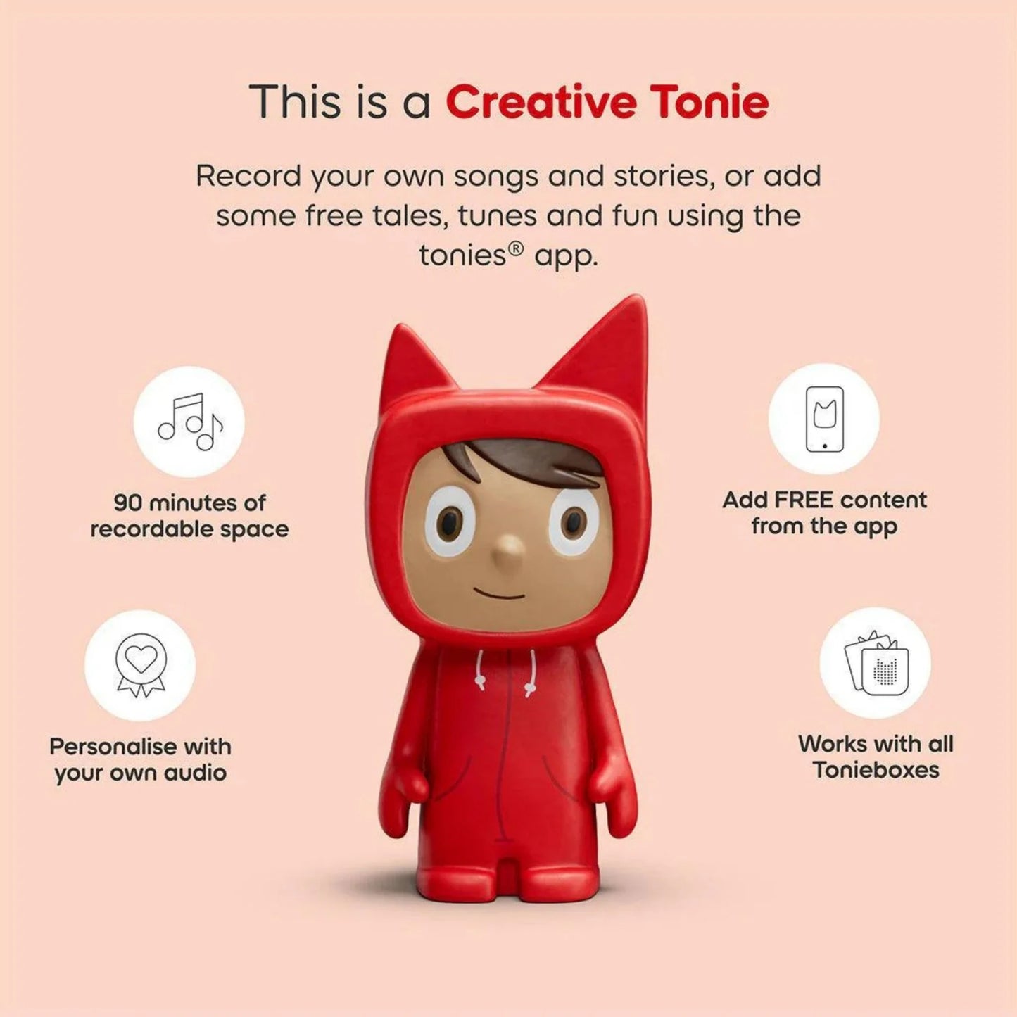 Tonies - Toniebox 2 Starter Set in Sunset Red - Grace and Fox