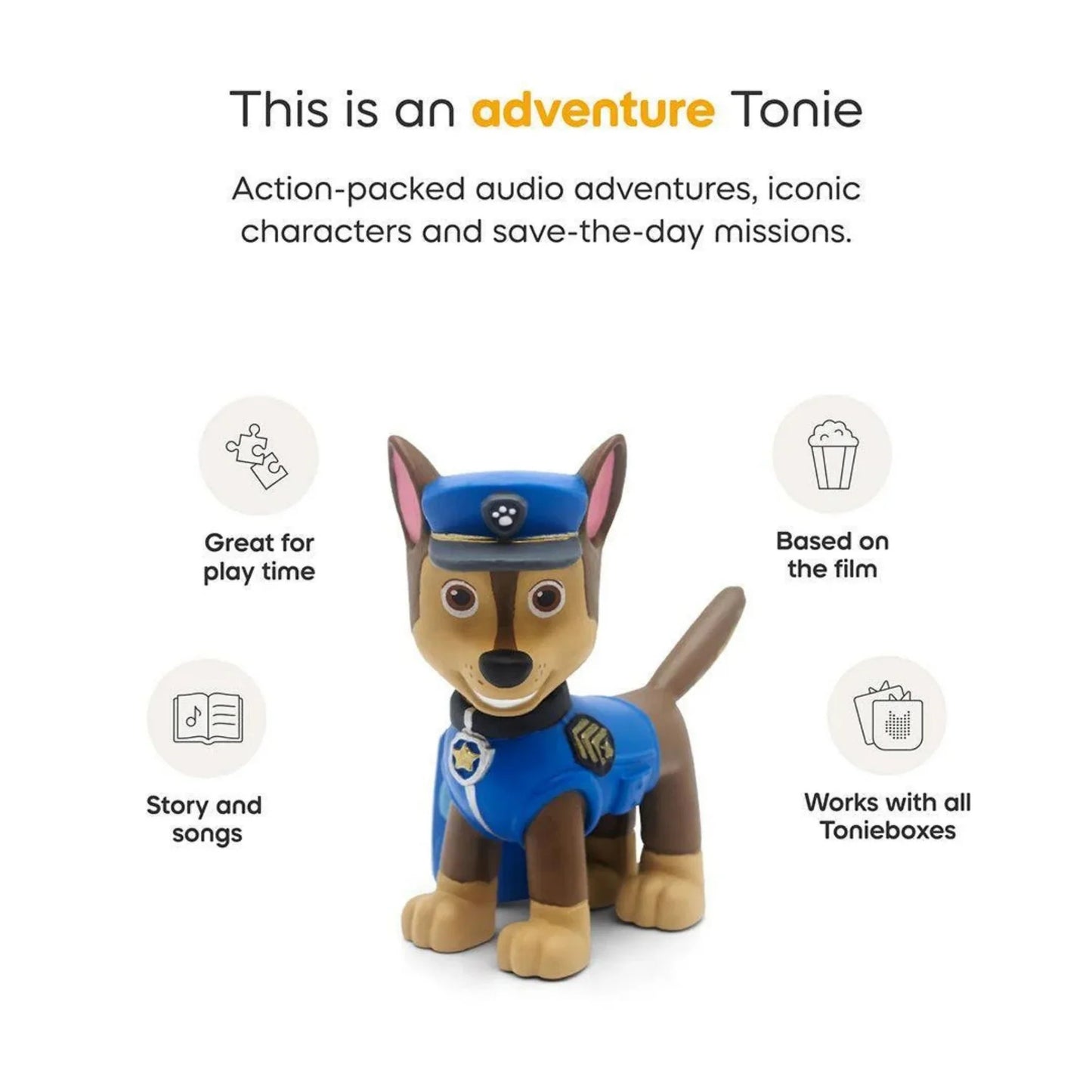 Tonies Toniebox 2 Play Set Paw Patrol Chase - Moon Grey - Grace and Fox