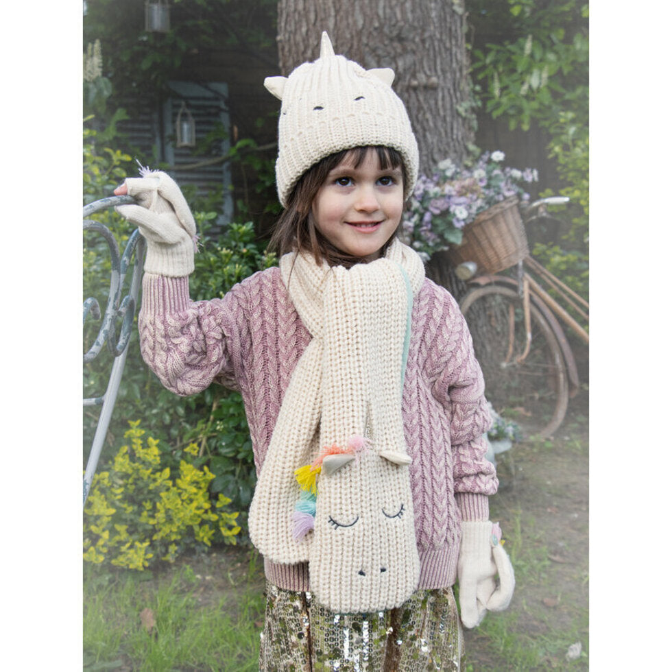 Rockahula Rainbow Unicorn Knitted Scarf